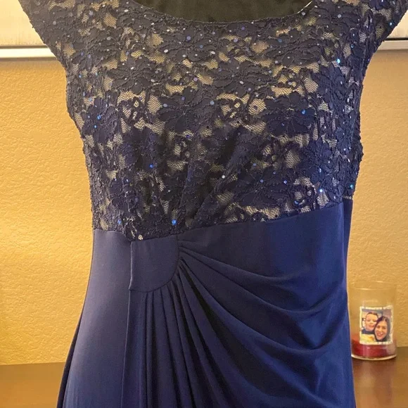 Connected Apparel Dress Navy 14P - Picture 3 of 3